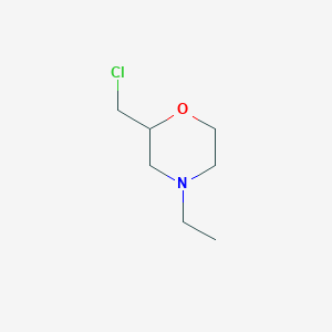molecular formula C7H14ClNO B1520459 2-(氯甲基)-4-乙基吗啉 CAS No. 1240529-25-2