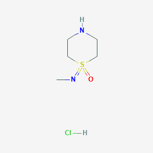 1-(Methylimino)-1l6-thiomorpholine 1-oxide hydrochloride