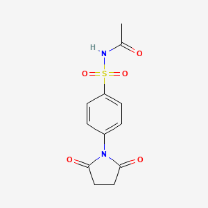 N-((4-(2,5-Dioxopyrrolidin-1-yl)phenyl)sulfonyl)acetamide