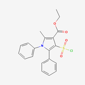 Ethyl 4-chlorosulfonyl-2-methyl-1,5-diphenylpyrrole-3-carboxylate