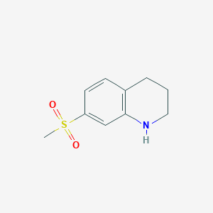 molecular formula C10H13NO2S B1520464 7-甲磺酰基-1,2,3,4-四氢喹啉 CAS No. 1240526-05-9