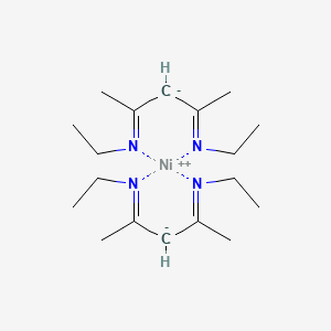 molecular formula C18H34N4Ni B15204648 Nickel bis(N,N'-diethyl-2,4-pentanediketiminate) 