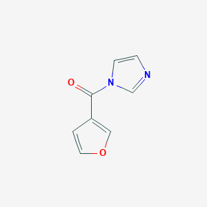 molecular formula C8H6N2O2 B15204660 furan-3-yl(1H-imidazol-1-yl)methanone 