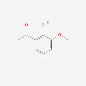 molecular formula C9H9IO3 B15204666 1-(2-Hydroxy-5-iodo-3-methoxyphenyl)ethan-1-one 