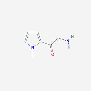 molecular formula C7H10N2O B15204675 2-Amino-1-(1-methyl-1H-pyrrol-2-yl)ethanone 