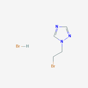 molecular formula C4H7Br2N3 B1520468 1-(2-bromoethyl)-1H-1,2,4-triazole hydrobromide CAS No. 94614-63-8