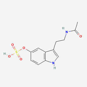 molecular formula C12H14N2O5S B15204684 3-(2-Acetamidoethyl)-1H-indol-5-yl hydrogen sulfate CAS No. 94840-68-3