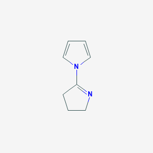 molecular formula C8H10N2 B15204686 4',5'-Dihydro-3'H-1,2'-bipyrrole 