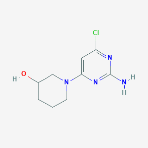 molecular formula C9H13ClN4O B1520469 1-(2-氨基-6-氯嘧啶-4-基)哌啶-3-醇 CAS No. 1386832-48-9
