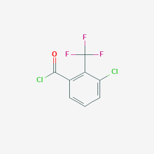 molecular formula C8H3Cl2F3O B15204706 3-Chloro-2-trifluoromethylbenzoyl chloride CAS No. 1228898-66-5