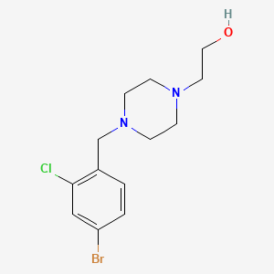 molecular formula C13H18BrClN2O B1520471 2-(4-(4-Bromo-2-chlorobenzyl)piperazin-1-yl)ethanol CAS No. 1704074-35-0