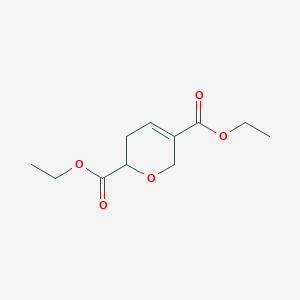 molecular formula C11H16O5 B15204721 Diethyl 3,6-Dihydro-2H-pyran-2,5-dicarboxylate 