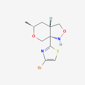 (3aS,5R,7aS)-7a-(4-Bromothiazol-2-yl)-5-methylhexahydro-1H-pyrano[3,4-c]isoxazole