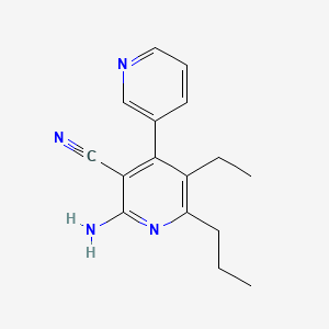 2'-Amino-5'-ethyl-6'-propyl-[3,4'-bipyridine]-3'-carbonitrile