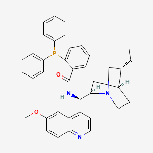 2-(Diphenylphosphaneyl)-N-((R)-((1S,2R,4S,5R)-5-ethylquinuclidin-2-yl)(6-methoxyquinolin-4-yl)methyl)benzamide