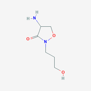 4-Amino-2-(3-hydroxypropyl)isoxazolidin-3-one