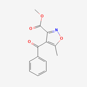 molecular formula C13H11NO4 B1520479 4-苯甲酰-5-甲基-1,2-恶唑-3-羧酸甲酯 CAS No. 104149-63-5