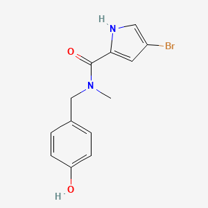 molecular formula C13H13BrN2O2 B1520480 4-溴-N-[(4-羟基苯基)甲基]-N-甲基-1H-吡咯-2-甲酰胺 CAS No. 1183454-77-4