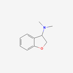 molecular formula C10H13NO B15204809 N,N-Dimethyl-2,3-dihydrobenzofuran-3-amine 