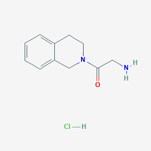 molecular formula C11H15ClN2O B1520483 2-Amino-1-[3,4-dihydro-2(1H)-isoquinolinyl]-1-ethanone hydrochloride CAS No. 1220036-52-1