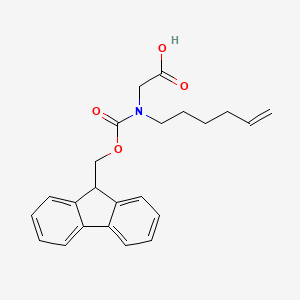 2-((((9H-Fluoren-9-yl)methoxy)carbonyl)(hex-5-en-1-yl)amino)acetic acid