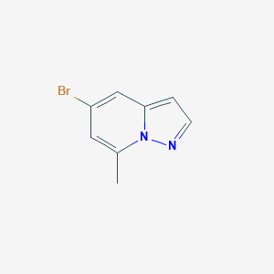 molecular formula C8H7BrN2 B15204866 5-Bromo-7-methylpyrazolo[1,5-a]pyridine 