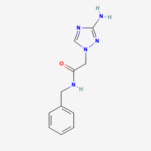 molecular formula C11H13N5O B1520487 2-(3-氨基-1H-1,2,4-三唑-1-基)-N-苄基乙酰胺 CAS No. 1179649-46-7