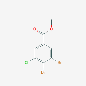 molecular formula C8H5Br2ClO2 B15204880 Methyl 5-Chloro-3,4-dibromobenzoate 