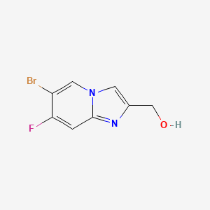 molecular formula C8H6BrFN2O B15204886 (6-Bromo-7-fluoroimidazo[1,2-a]pyridin-2-yl)methanol 