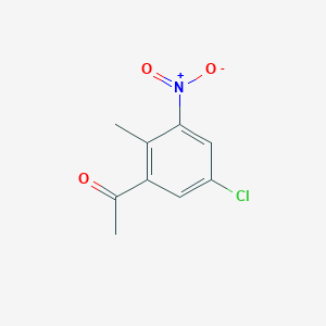 1-(5-Chloro-2-methyl-3-nitrophenyl)ethanone