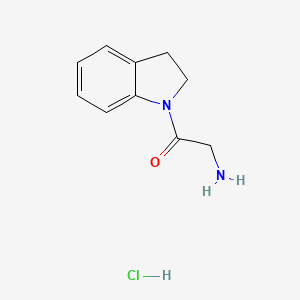 molecular formula C10H13ClN2O B1520493 盐酸2-氨基-1-(2,3-二氢-1H-吲哚-1-基)乙酮 CAS No. 1220036-34-9
