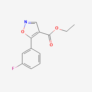 Ethyl 5-(3-fluorophenyl)isoxazole-4-carboxylate