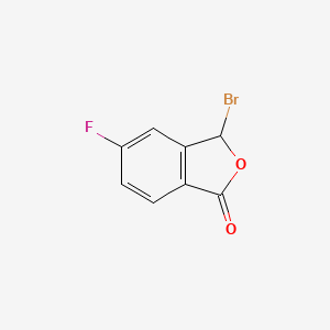 molecular formula C8H4BrFO2 B15204976 3-Bromo-5-fluorophthalide 