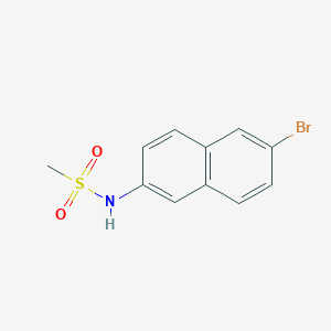 molecular formula C11H10BrNO2S B1520498 N-(6-溴萘-2-基)甲磺酰胺 CAS No. 1132940-86-3