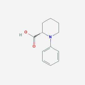 molecular formula C12H15NO2 B15204980 (S)-1-Phenylpiperidine-2-carboxylic acid CAS No. 1965305-39-8