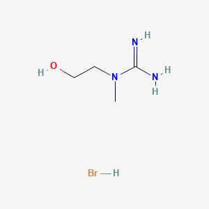 molecular formula C4H12BrN3O B15204989 N-(2-Hydroxyethyl)-N-methylguanidine monohydrobromide CAS No. 6903-83-9