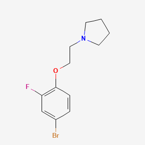 1-(2-(4-Bromo-2-fluorophenoxy)ethyl)pyrrolidine