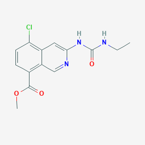 Methyl 5-chloro-3-(3-ethylureido)isoquinoline-8-carboxylate