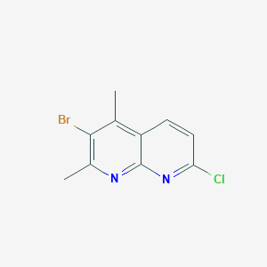 B1520506 3-Bromo-7-chloro-2,4-dimethyl-1,8-naphthyridine CAS No. 1021117-08-7