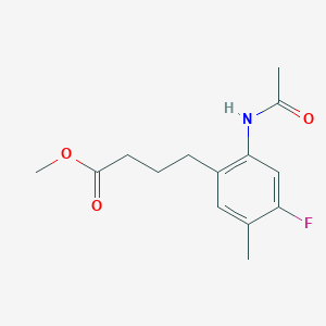 Methyl 4-(2-Acetamido-4-fluoro-5-methylphenyl)butanoate