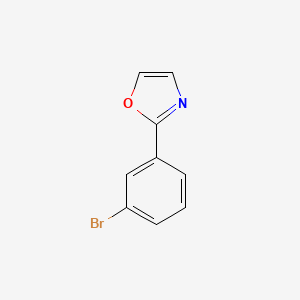 B1520507 2-(3-Bromophenyl)-1,3-oxazole CAS No. 885274-35-1