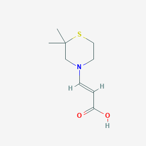 3-(2,2-Dimethylthiomorpholin-4-yl)prop-2-enoic acid