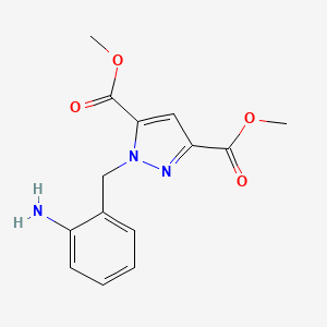 Dimethyl 1-(2-aminobenzyl)-1H-pyrazole-3,5-dicarboxylate