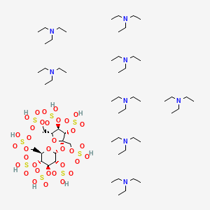 molecular formula C60H142N8O35S8 B15205096 Octakis(triethylamine) Sucrose octasulfate 