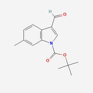 molecular formula C15H17NO3 B1520510 1-Boc-6-甲基-3-甲酰吲哚 CAS No. 914348-95-1
