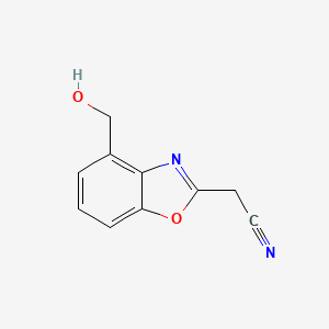 2-(4-(Hydroxymethyl)benzo[d]oxazol-2-yl)acetonitrile