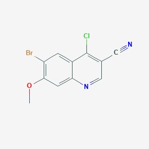 6-Bromo-4-chloro-7-methoxyquinoline-3-carbonitrile