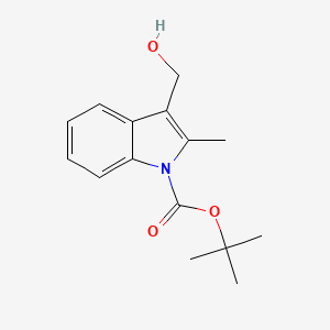 molecular formula C15H19NO3 B1520512 叔丁基3-(羟甲基)-2-甲基-1H-吲哚-1-羧酸酯 CAS No. 914349-13-6