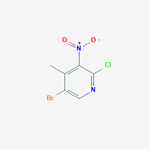 B1520513 5-Bromo-2-chloro-4-methyl-3-nitropyridine CAS No. 884495-15-2