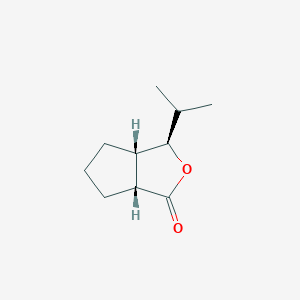 molecular formula C10H16O2 B15205160 (3R,3AS,6aR)-3-isopropylhexahydro-1H-cyclopenta[c]furan-1-one 